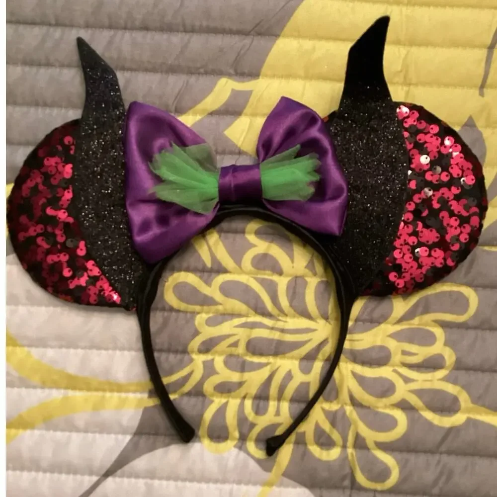 NWOT Disney Sleeping Beauty Maleficent Villain Minnie Lightweight Ear Headband